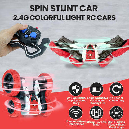 Double Sided Mini RC Stunt Car, 360° (V Shape) Toynix