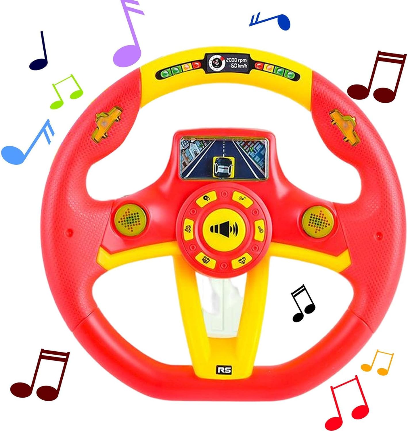 Simulated Steering Wheel Pretend Play Driving Toy - Toynix