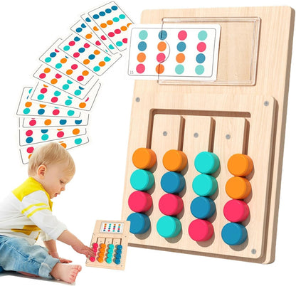 Wooden Color Matching Puzzle Board Game