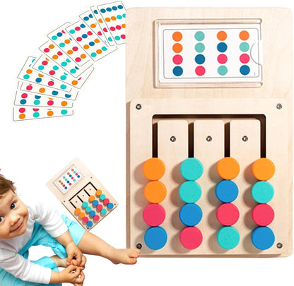 Wooden Color Matching Puzzle Board Game