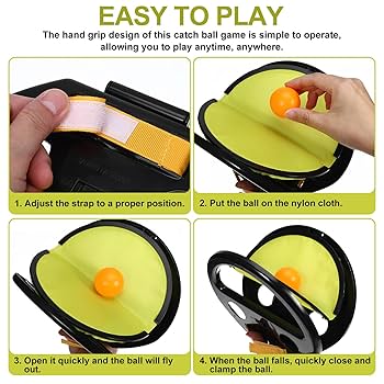 Catch & Throw Ball Game | Indoor n Outdoor Family Time Game (Pack of 2) - Toynix