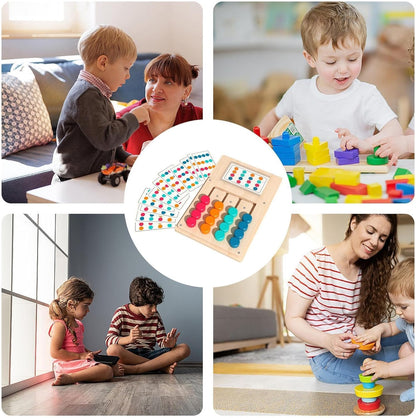 Wooden Color Matching Puzzle Board Game