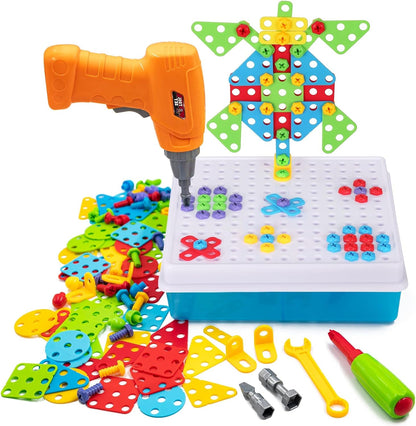 Creative drilling toy with screwdriver tool playset (144 pcs) Toynix