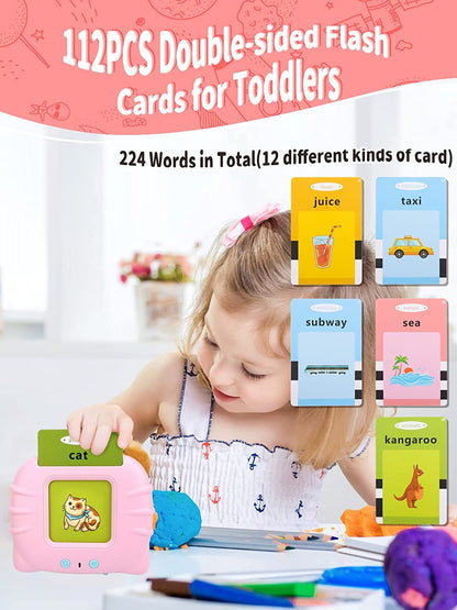 Education English Flash Cards Learning Machine With Sound For Kids - Toynix