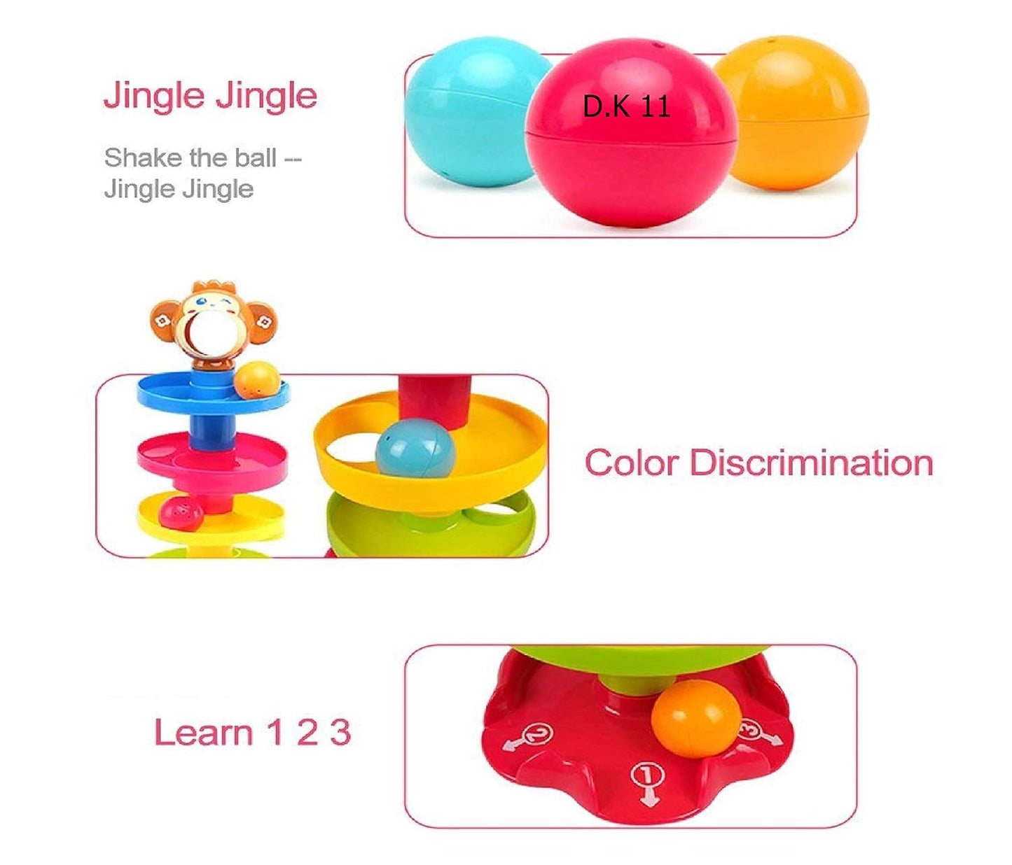 Huanger Roll Ball Educational Toy for Kids - Toynix