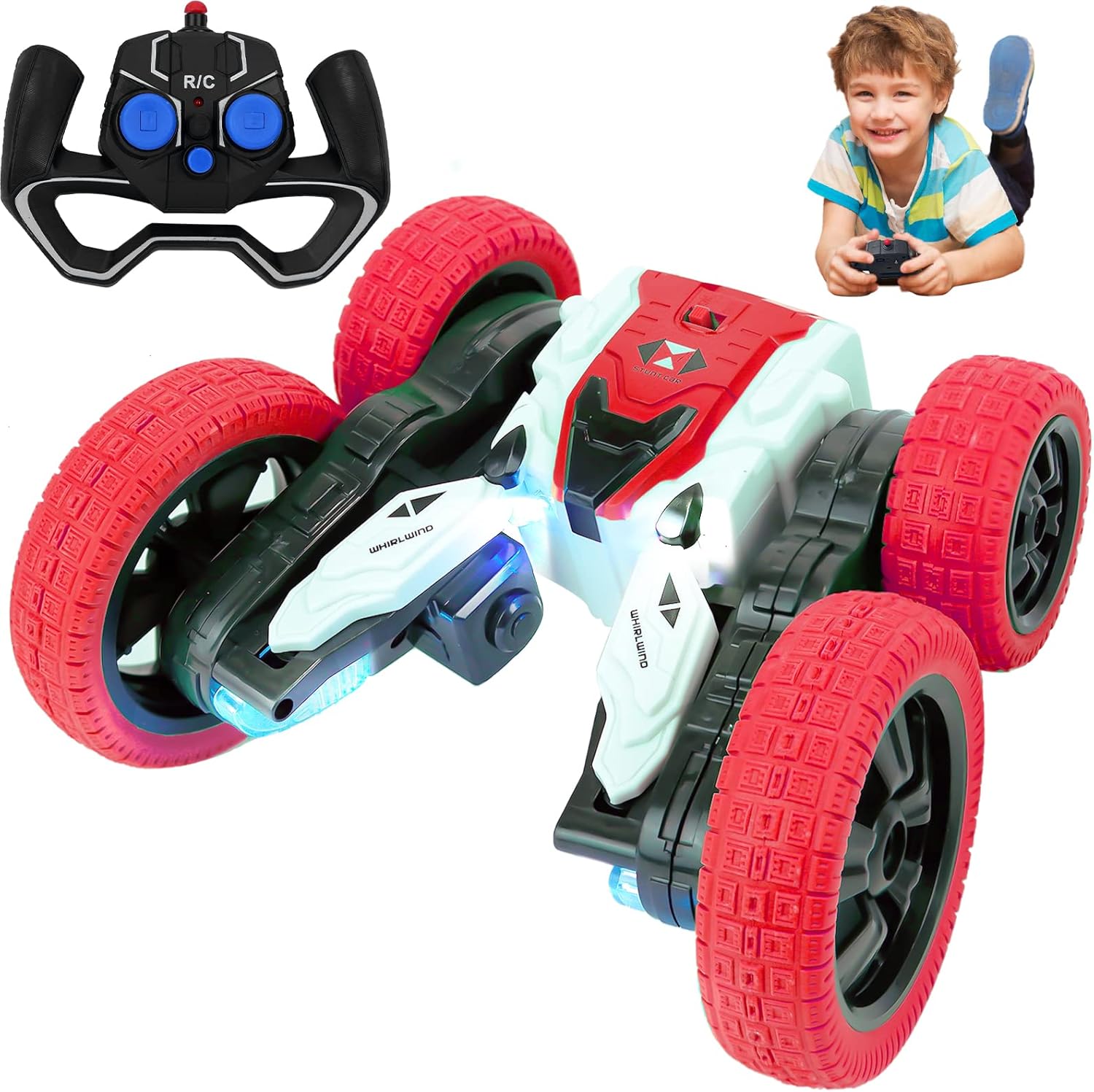 Double Sided Mini RC Stunt Car, 360° (V Shape) Toynix