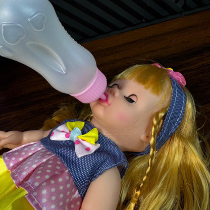 Baby Doll Happy Every Day with Feeding Bottle & Music - Toynix