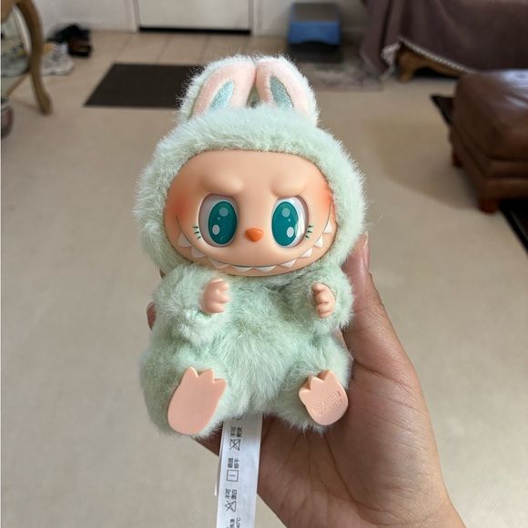 Labubu Have A Seat Monster Plush Keychain - 1 PC (Green) - Toynix