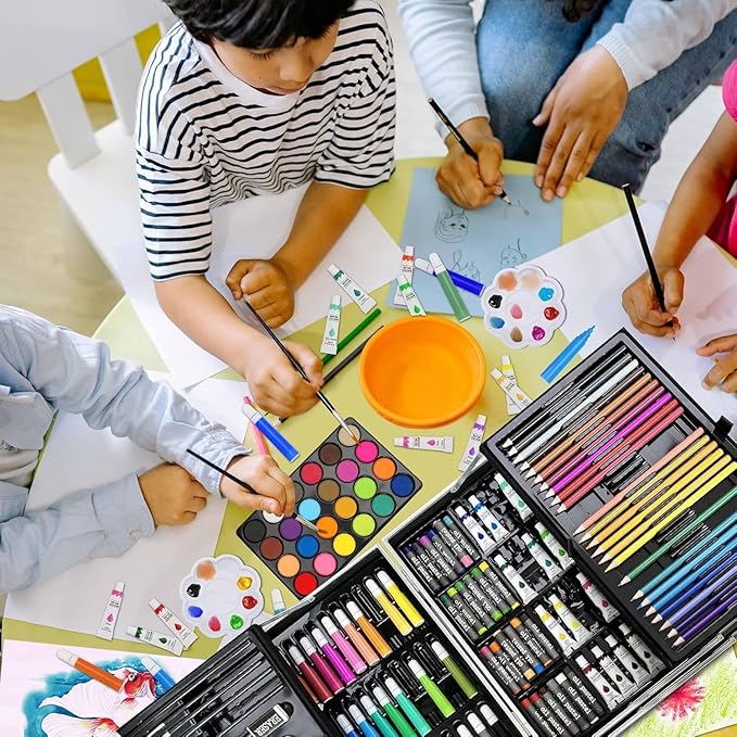 Coloring Drawing Painting Kit for Kids 145 Pcs - Toynix