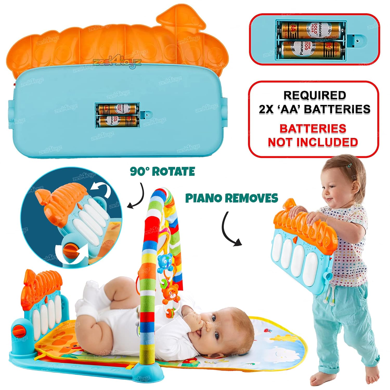 Baby Piano Play Gym Mat - Toynix