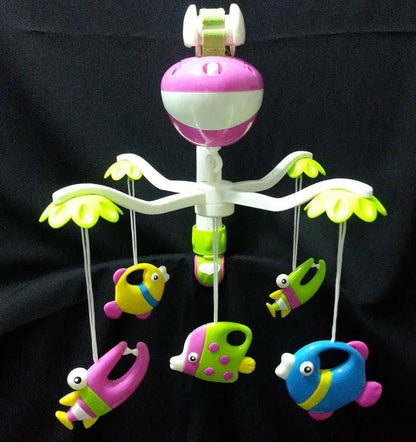 Loving Hut Musical Baby Cot Mobile - Hanging Rattles Set - Toynix