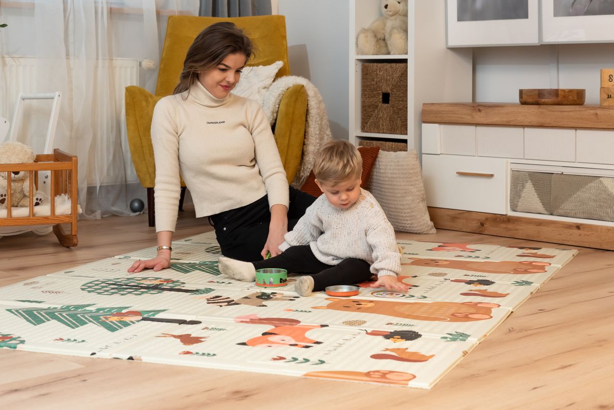 Large Reversible Baby Crawling Foam Play Mat - Toynix