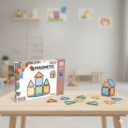Tiles Magnetic Building Blocks for Kids - Toynix