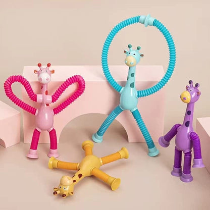 Premium Telescopic Giraffe  Toy with Suction Cup Cartoon Toy Toynix