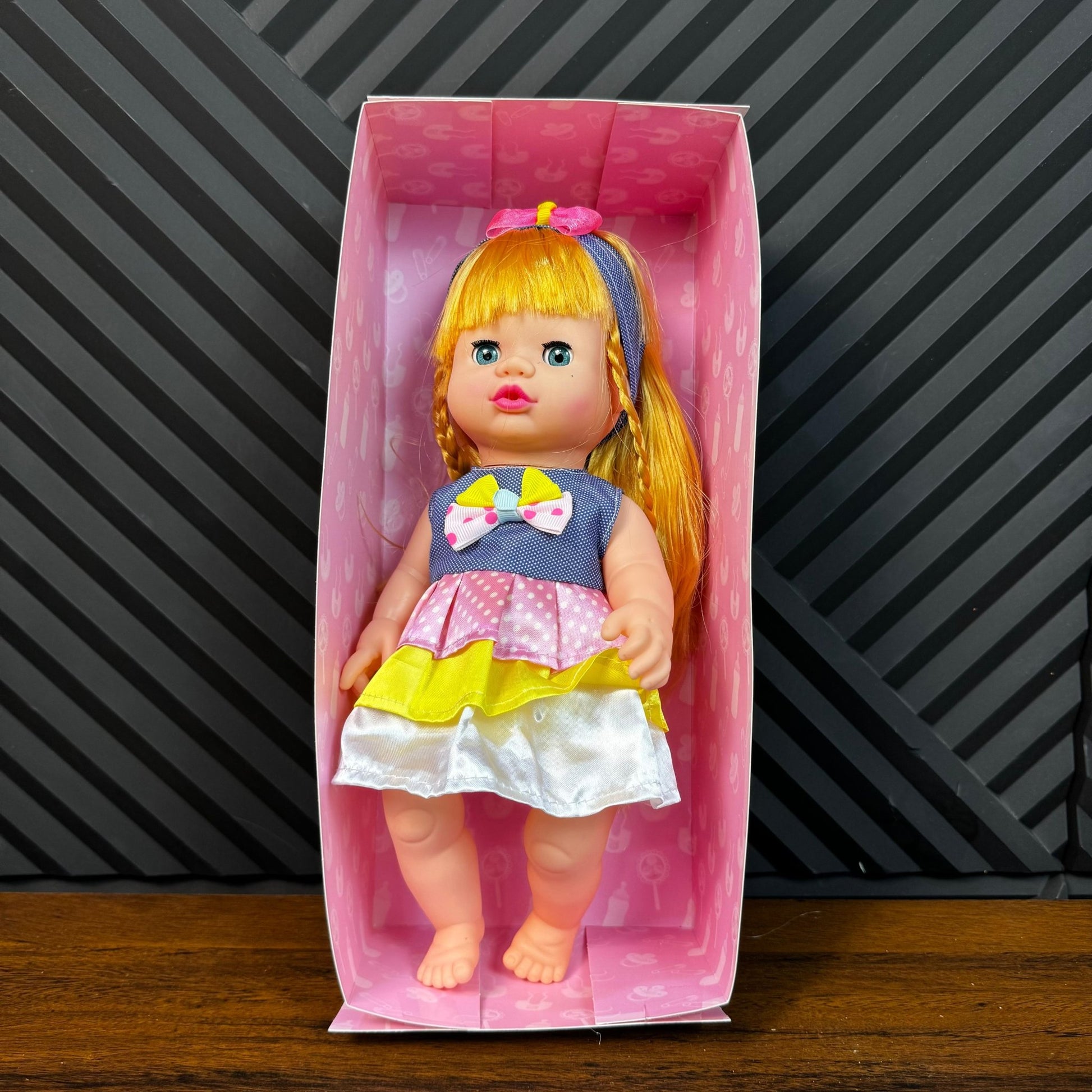 Baby Doll Happy Every Day with Feeding Bottle & Music - Toynix