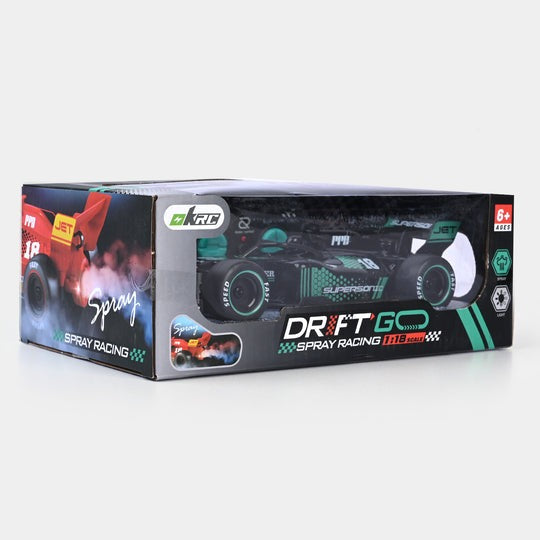 1/24 RC Remote control Racing Car High Speed 4WD F1 Spray Smoke Vehicle For Kids Adults with battery USB cable Toynix