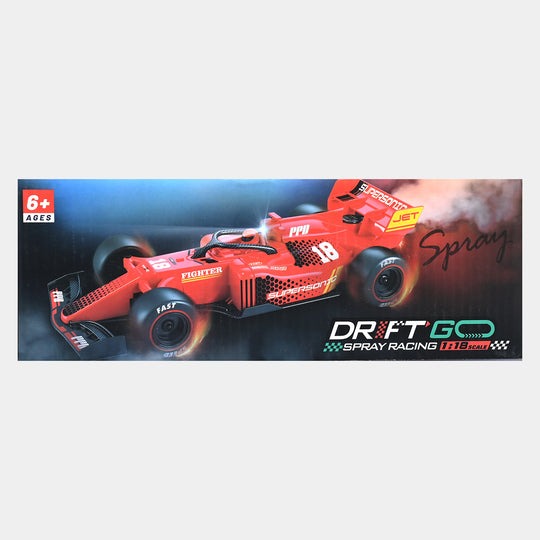 1/24 RC Remote control Racing Car High Speed 4WD F1 Spray Smoke Vehicle For Kids Adults with battery USB cable Toynix