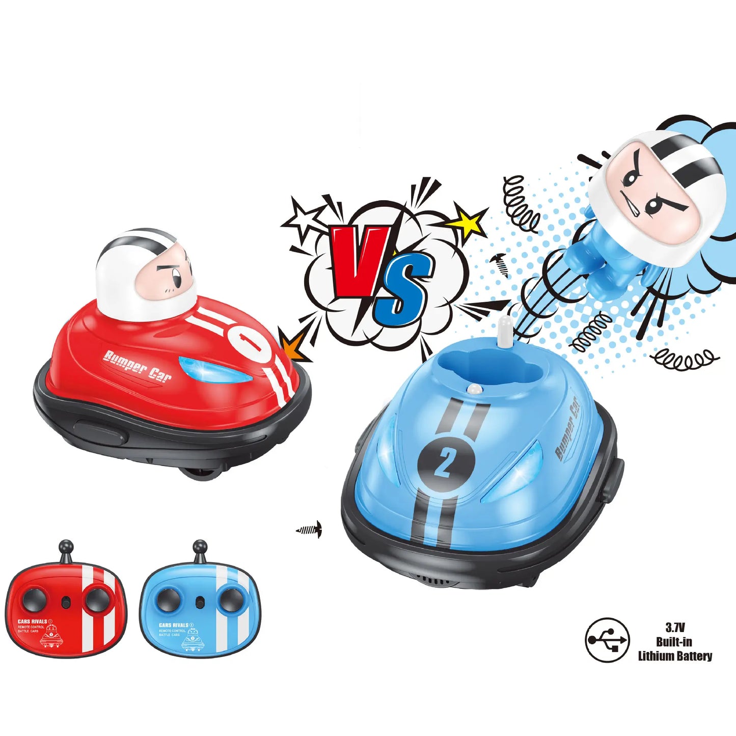 Bumper Cars, Mini Ejectors Vehicles Toynix