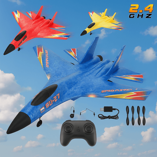 Remote Control Flying Foam Airplane RC Plane for Kids - Toynix