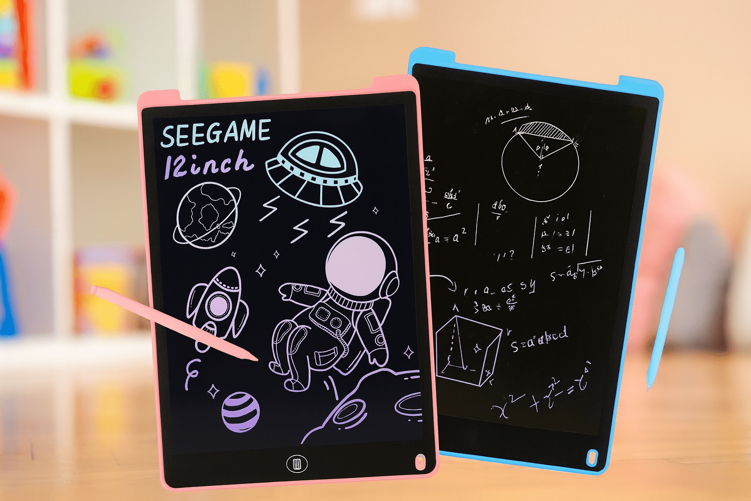 LCD Multicolor Screen Writing Tablet Erasable Writing Board - Toynix