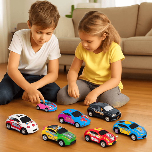Pull Back Die - Cast Cars Set 6 Pcs - Toynix