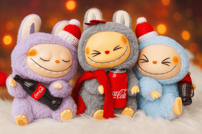 Labubu Monster Coca - Cola Series Plush Keychain Blind Box - 1 PC - Toynix