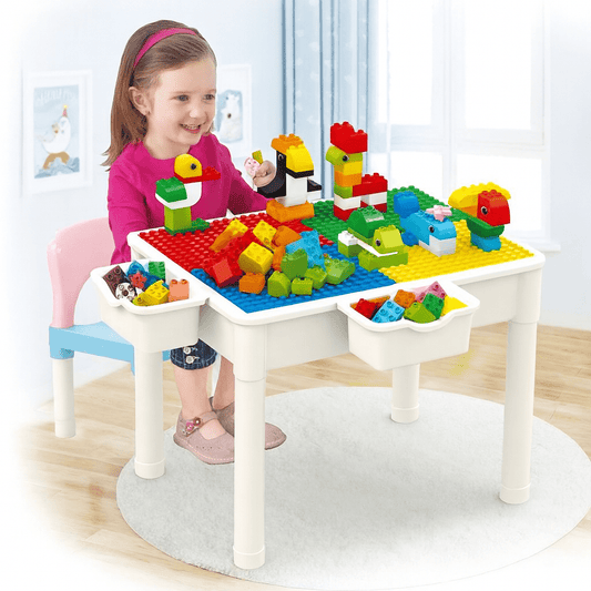 DIY Animal World Table Building Blocks 102 Pcs - Toynix