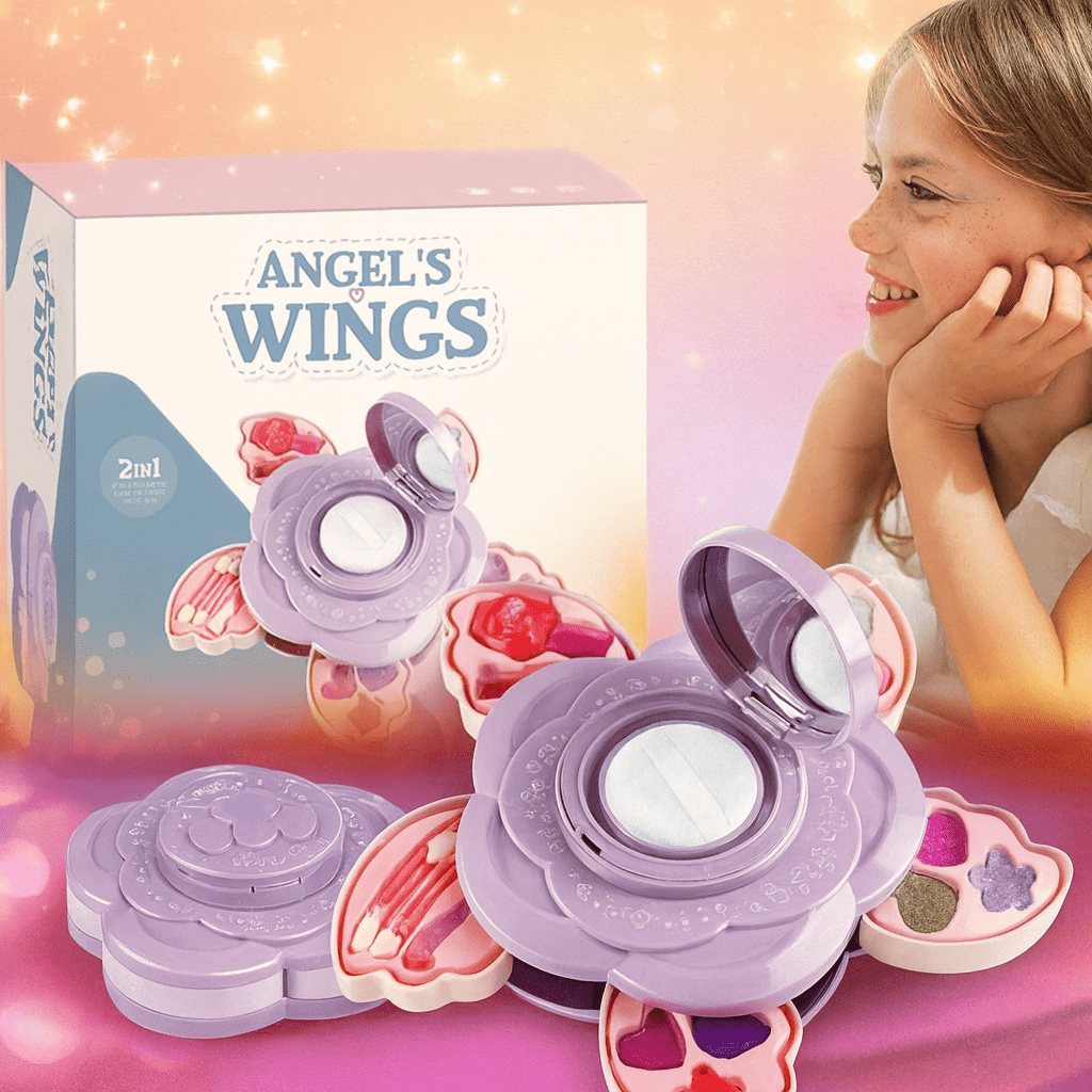 Angel Wings Cosmetics Makeup Toy Set For Kids - Toynix