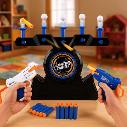 Floating Ball Target Shooting Soft Bullet Gun Toy For 2 Players - Toynix