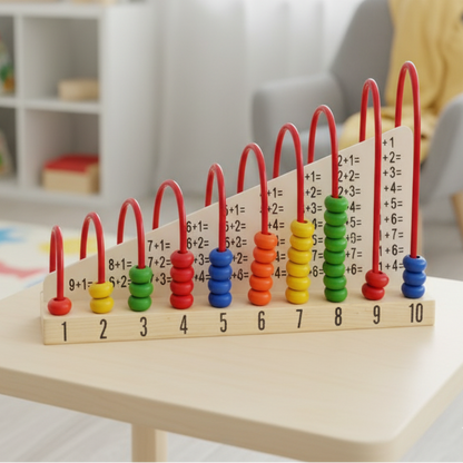 Wooden Calculation Shelf Abacus Toy For Kids