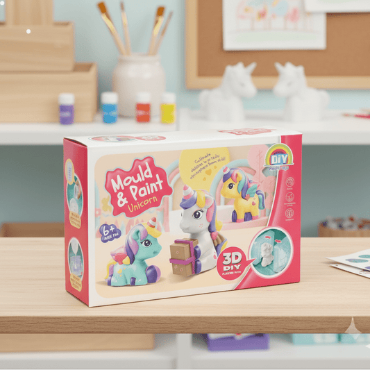 DIY 3D Unicorn Mould & Painting For Kids - Toynix