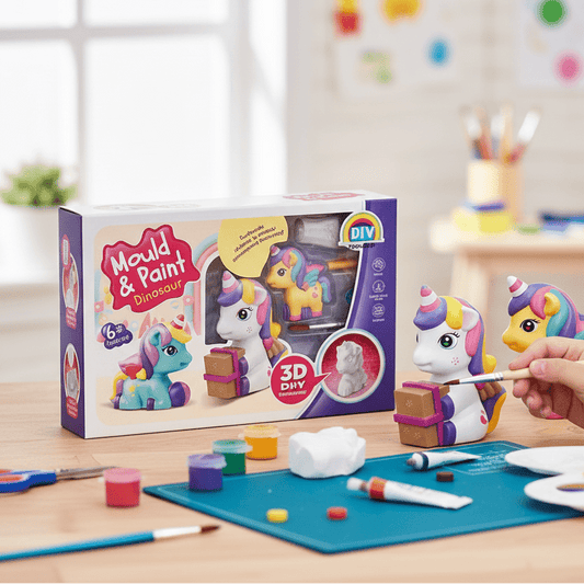 DIY 3D Unicorn Mould & Painting For Kids - Toynix