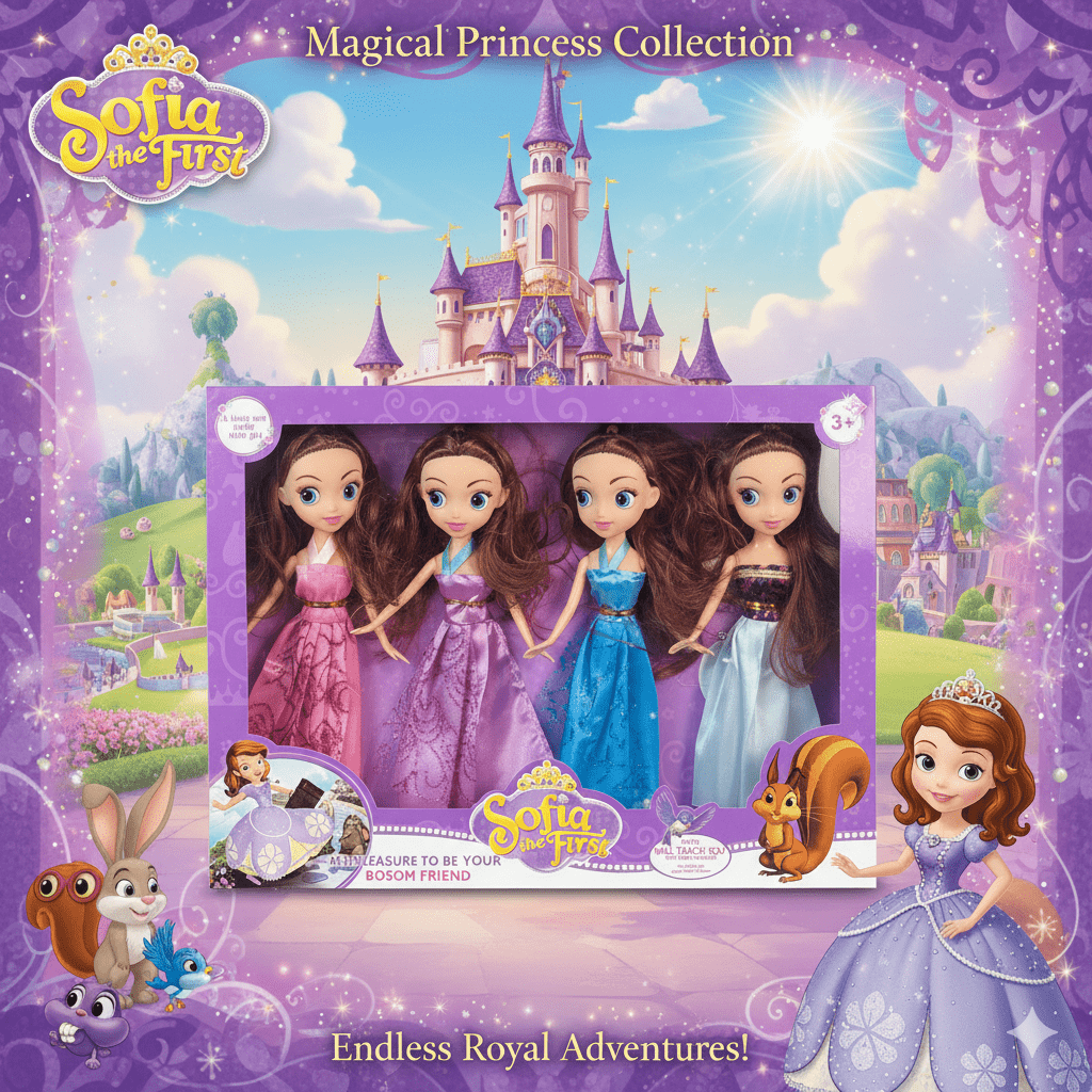 4 in 1 Sofia Princess dress up Doll toy - Toynix