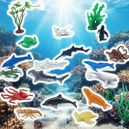 Realistic Animal Figures Set Toy For Kids - Toynix