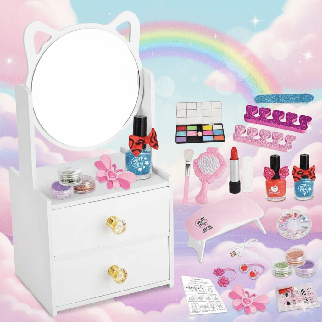 DIY Dressing Table Set For Girls 21 Pcs - Toynix