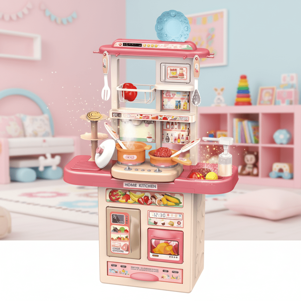 DIY Large Dream Kitchen Playset For Kids (65T - 2) - Toynix
