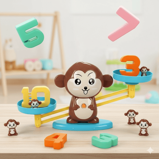 Weight Balance Learning Scale - Monkey Balance Game (Random Color) - Toynix