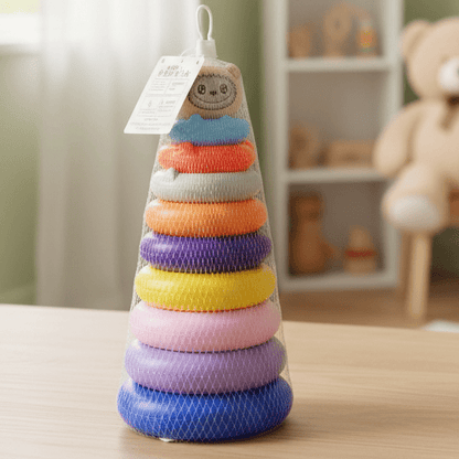 Rainbow Hand Eye Coordination Rings for Kids - Toynix