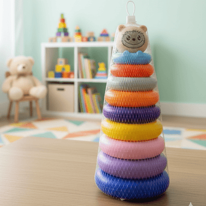 Rainbow Hand Eye Coordination Rings for Kids - Toynix