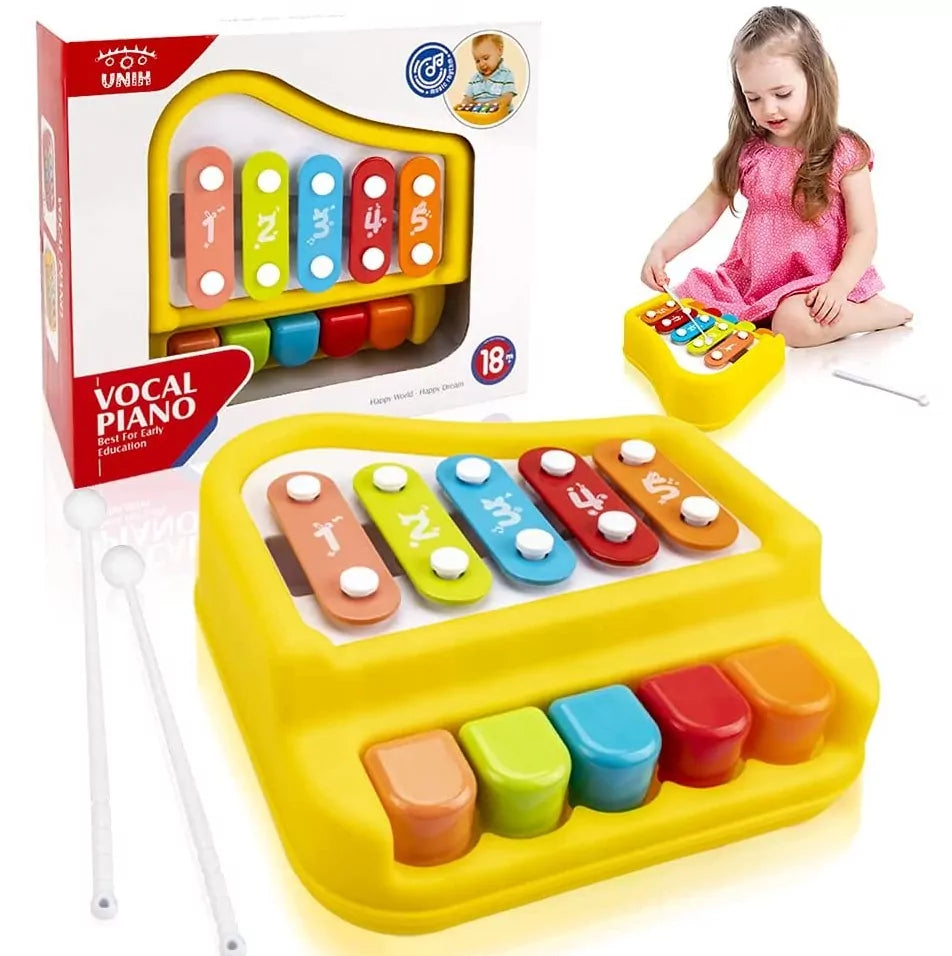 Huanger Vocal Piano with Xylophone For Kids - Toynix