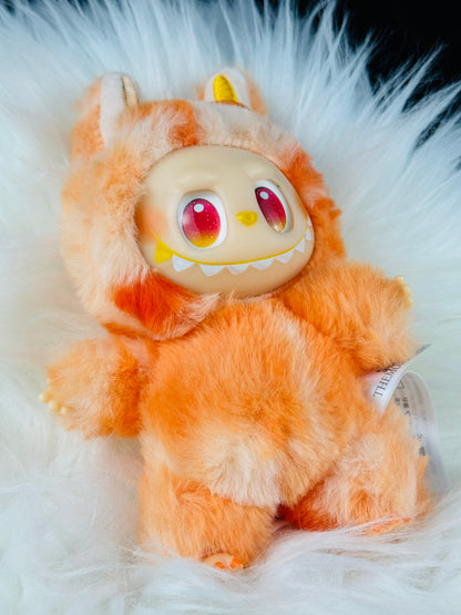 Labubu Big Into Energy Monster Plush Keychain - 1 PC (Orange)