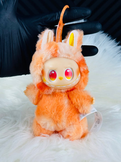 Labubu Big Into Energy Monster Plush Keychain - 1 PC (Orange)