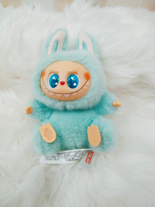 Labubu Have A Seat Monster Plush Keychain - 1 PC (Green)