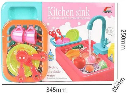 Kitchen Sink Play Set with Running Water - Toynix