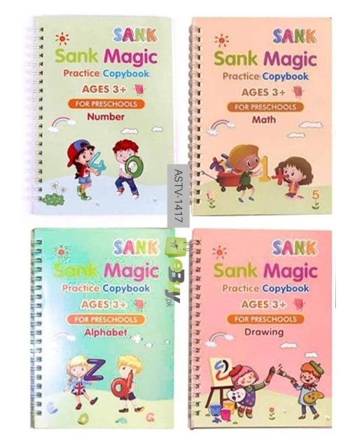 Magic Practice Copybook (Set Of 4) Toynix