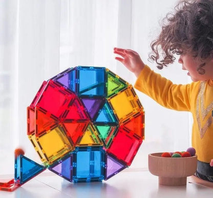 Magnetic Building Tiles for Kids - Toynix