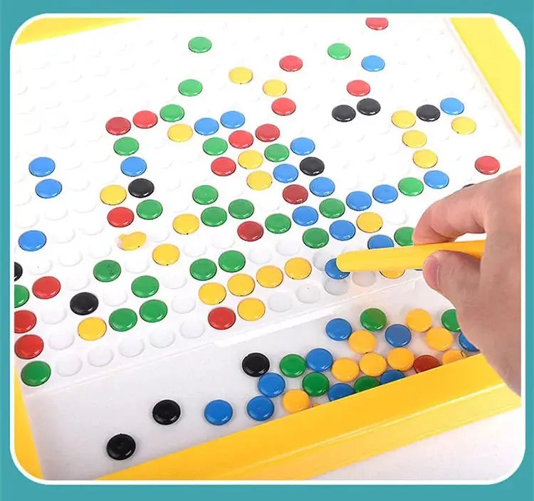 Magnetic Drawing Board Beads Dot Pattern Toy (Large)