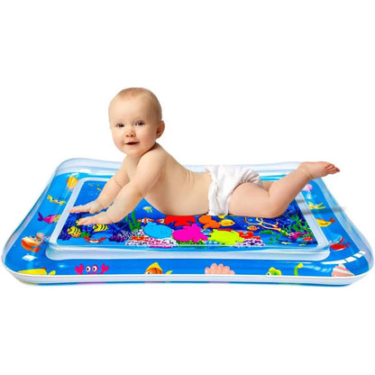 Premium Baby Inflatable Water Tummy Time Mat (Blue) - Toynix