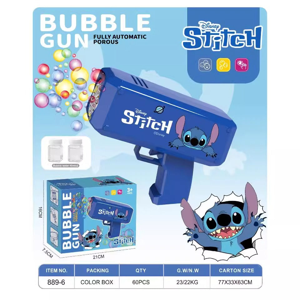 Stitch electric bubble Gun Toynix