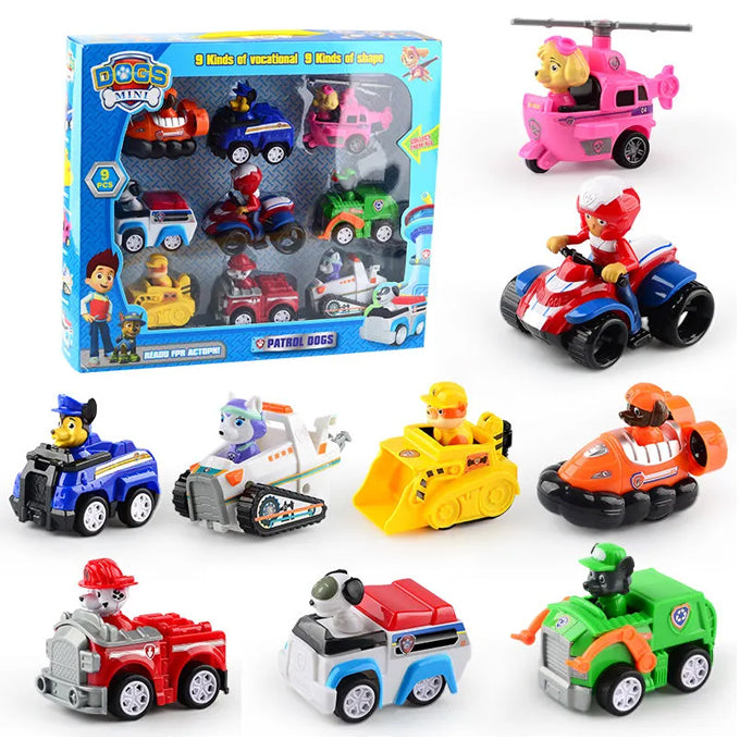 Paw Patrol Dogs Rescue Set Toys Cars - Toynix